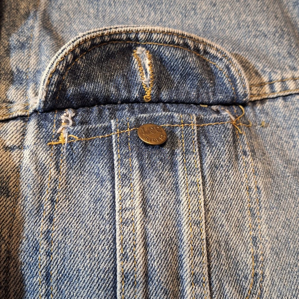Lee Vintage 80's Faded Blue 100% Cotton Denim Jacket - Picture 8 of 11